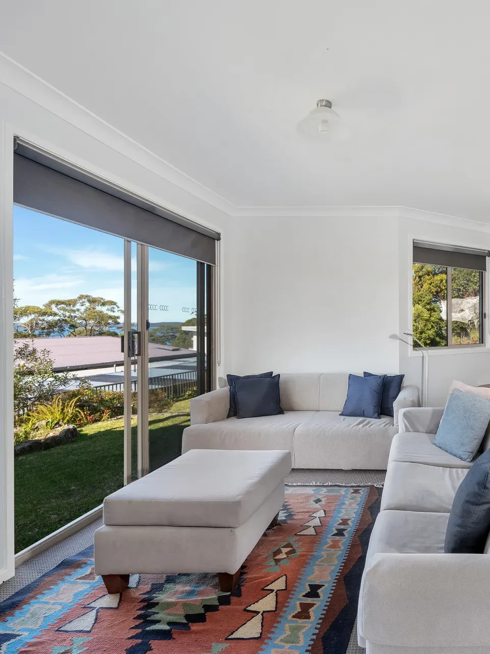 living room with scenic views