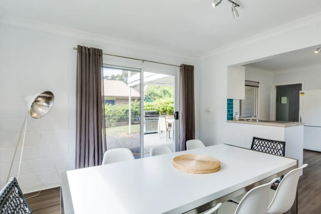 Bright dining area in Bay Breeze at Blenheim Beach, Vincentia