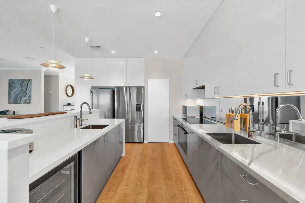 Modern kitchen at Bellevue at Hyams Beach
