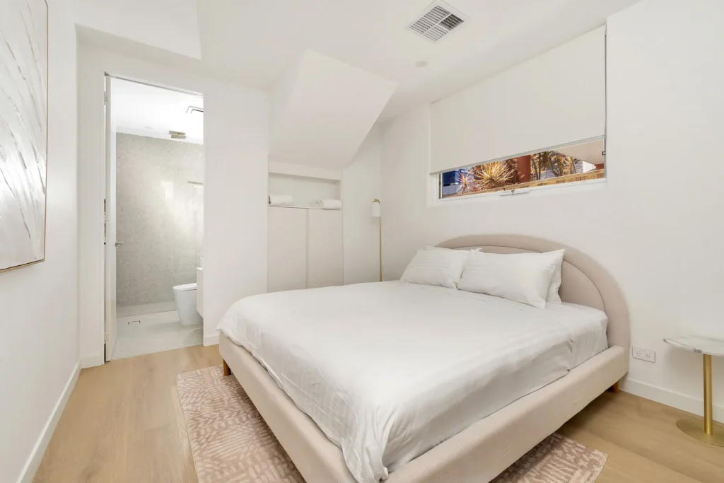 Bright elegant bedroom at Blanca Beach House 1, Vincentia
