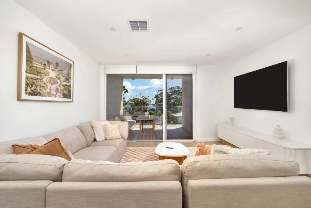 Stylish coastal living room at Blanca Beach House 2, Vincentia