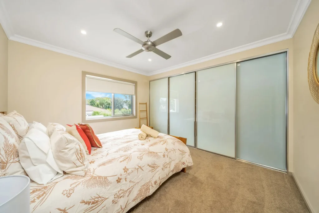 Gather's bedroom - luxury accommodation in Vincentia
