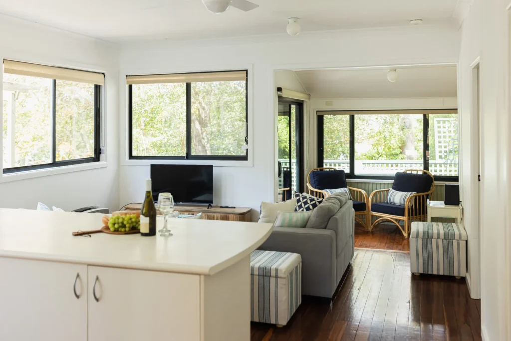 Open living and lounge area at Tapalla Point, Huskisson