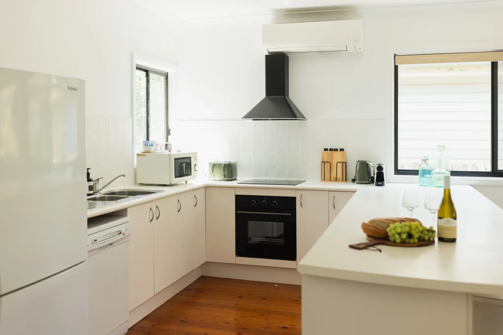 Bright modern kitchen at Tapalla Point, Huskisson