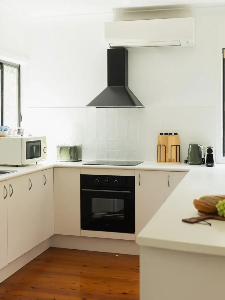 Bright modern kitchen at Tapalla Point, Huskisson