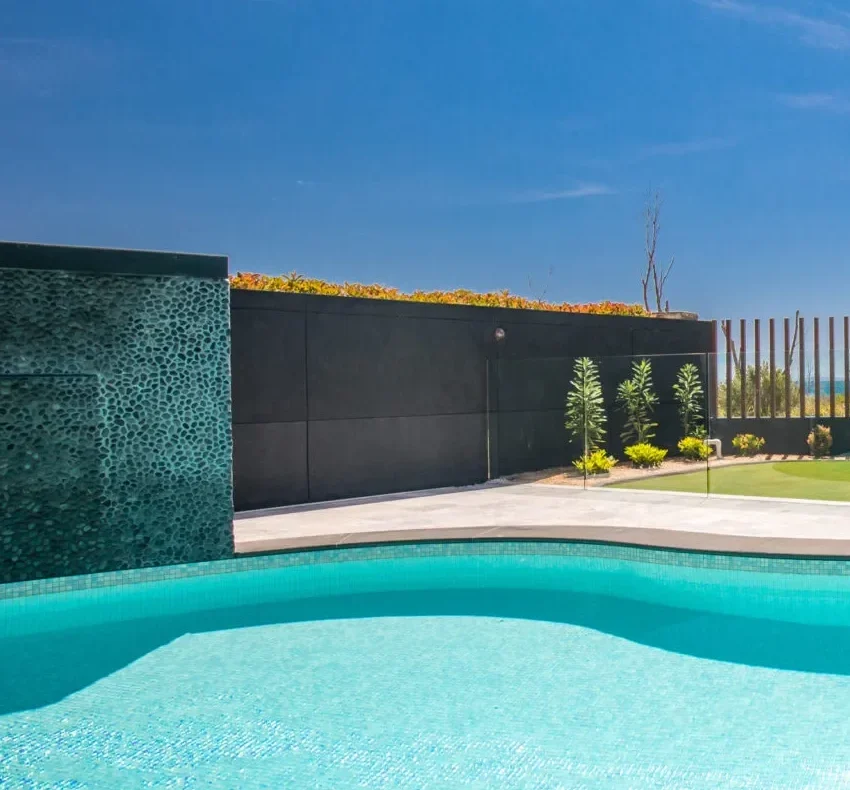 outdoor pool in the accommodation in vincentia
