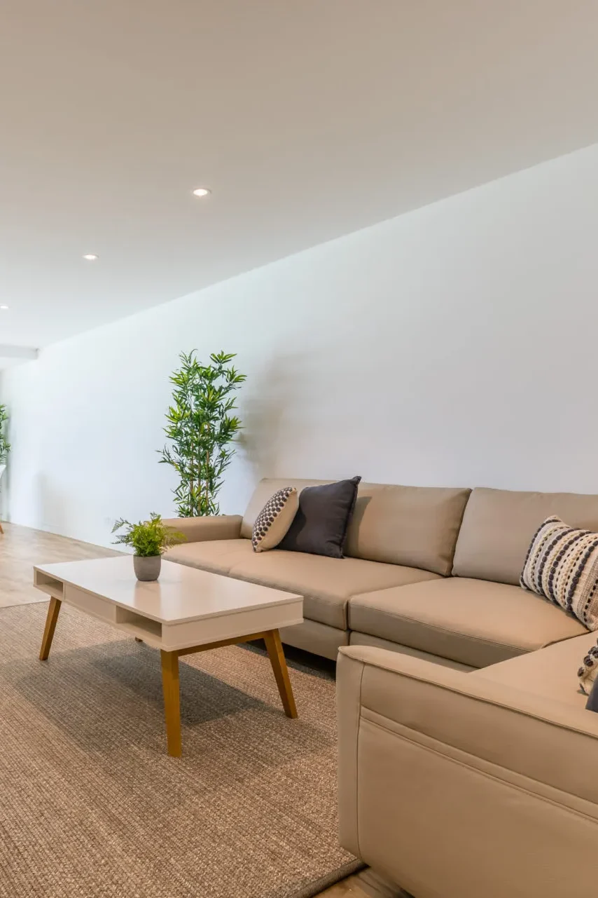 Cosy living room with modern furniture