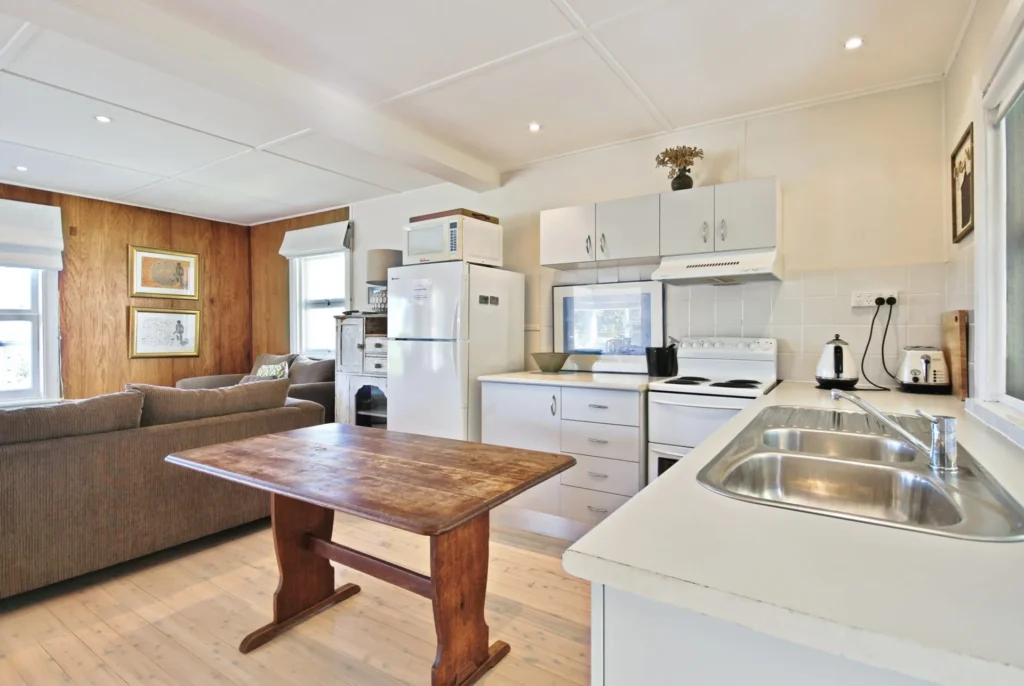 kitchen with reverse table