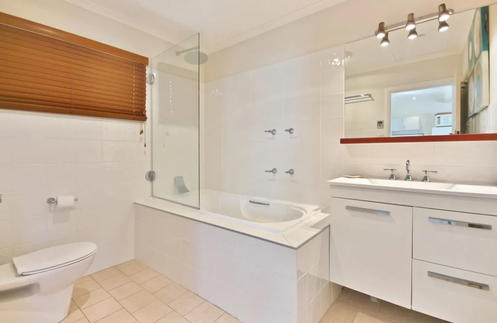 modern bathroom setting