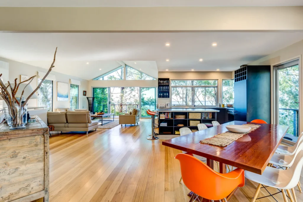 spacious living room for dogs in hyams beach