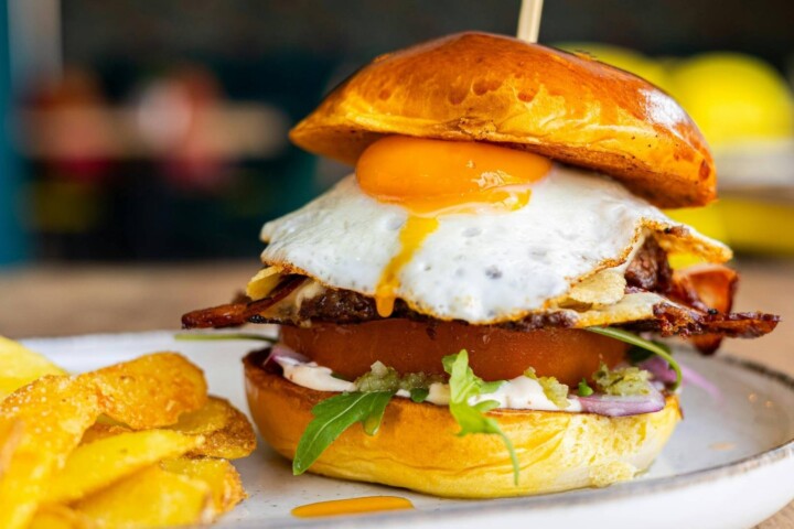 bacon eggs sandwich in Phoebe’s Kitchen