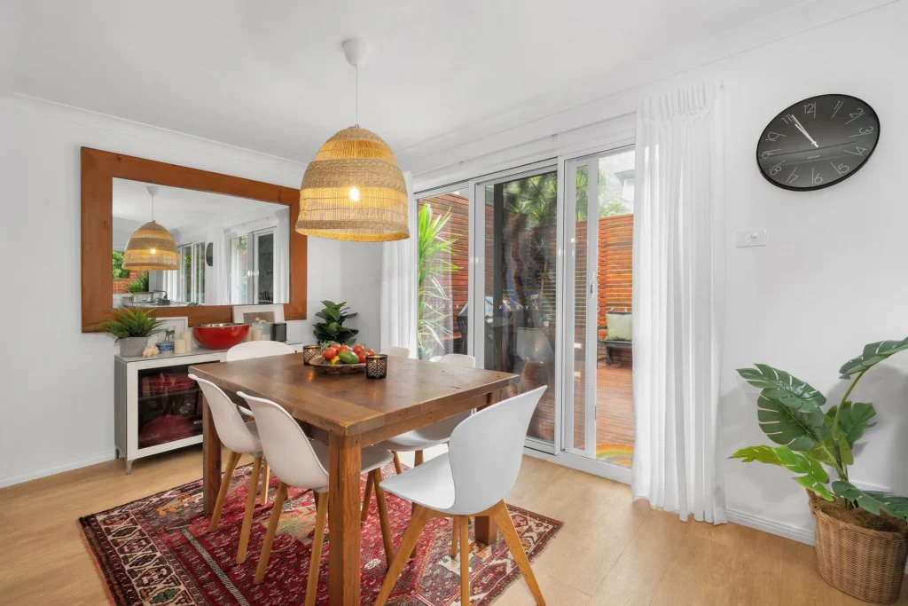 eclectic living room suitable for pets