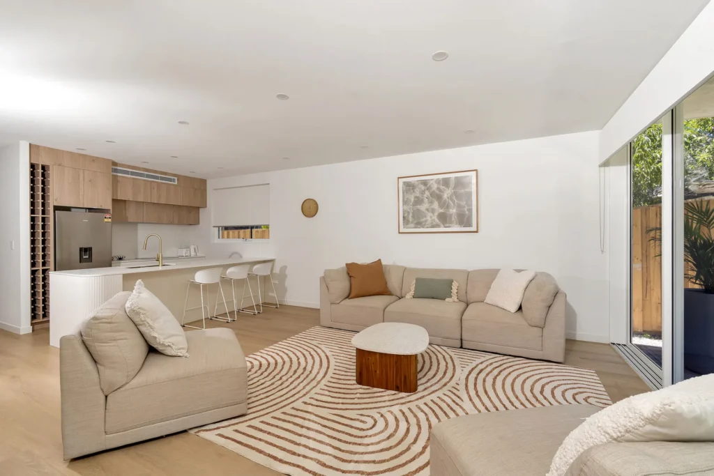 a large living room with comfortable furnitures in Vincentia