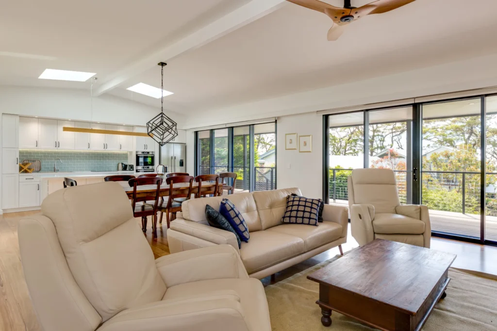 living room in hyams beach