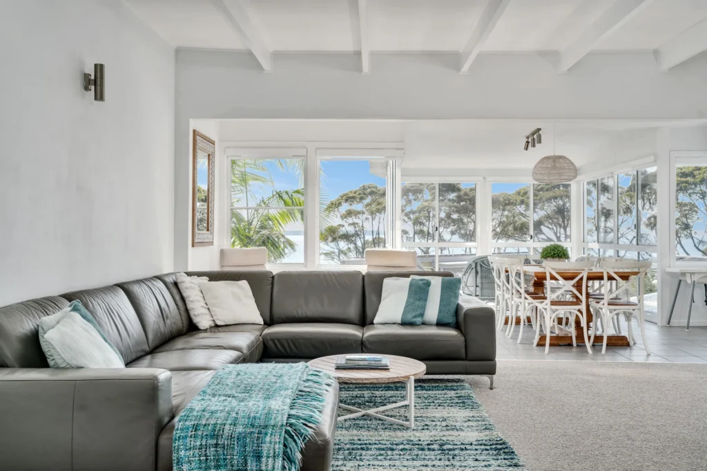 open-plan living room for relaxation, hyams beach