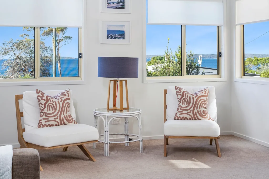 relaxed area setting in hyams beach