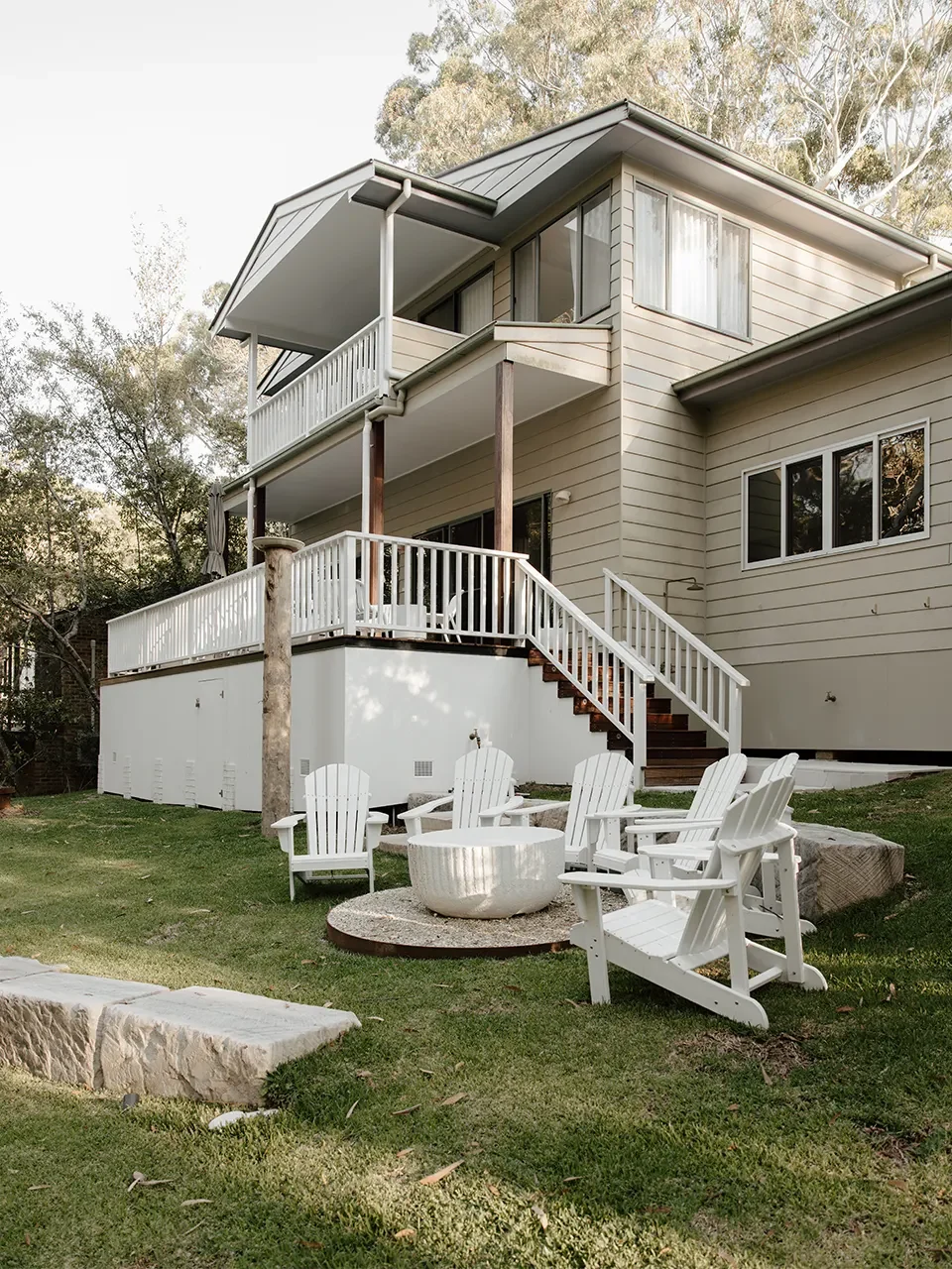 luxurious outdoor design at hyams beach 
