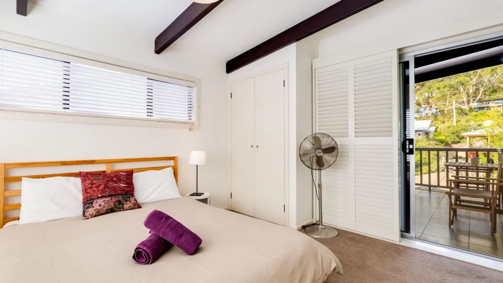 king size bedroom with views