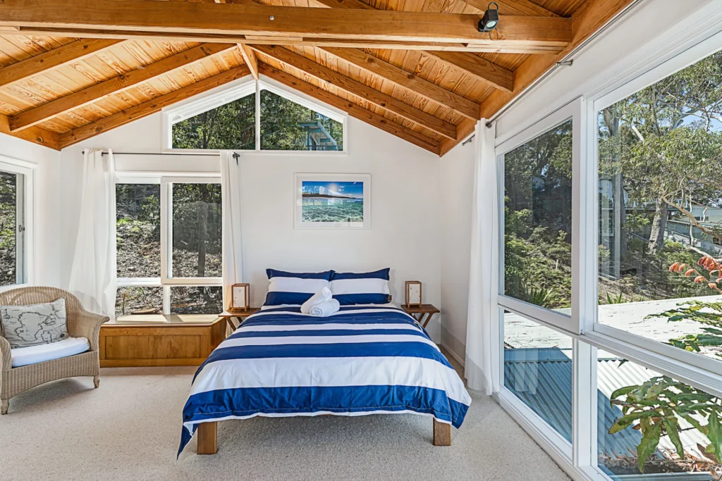 bedroom layout at the pavillion hyams beach