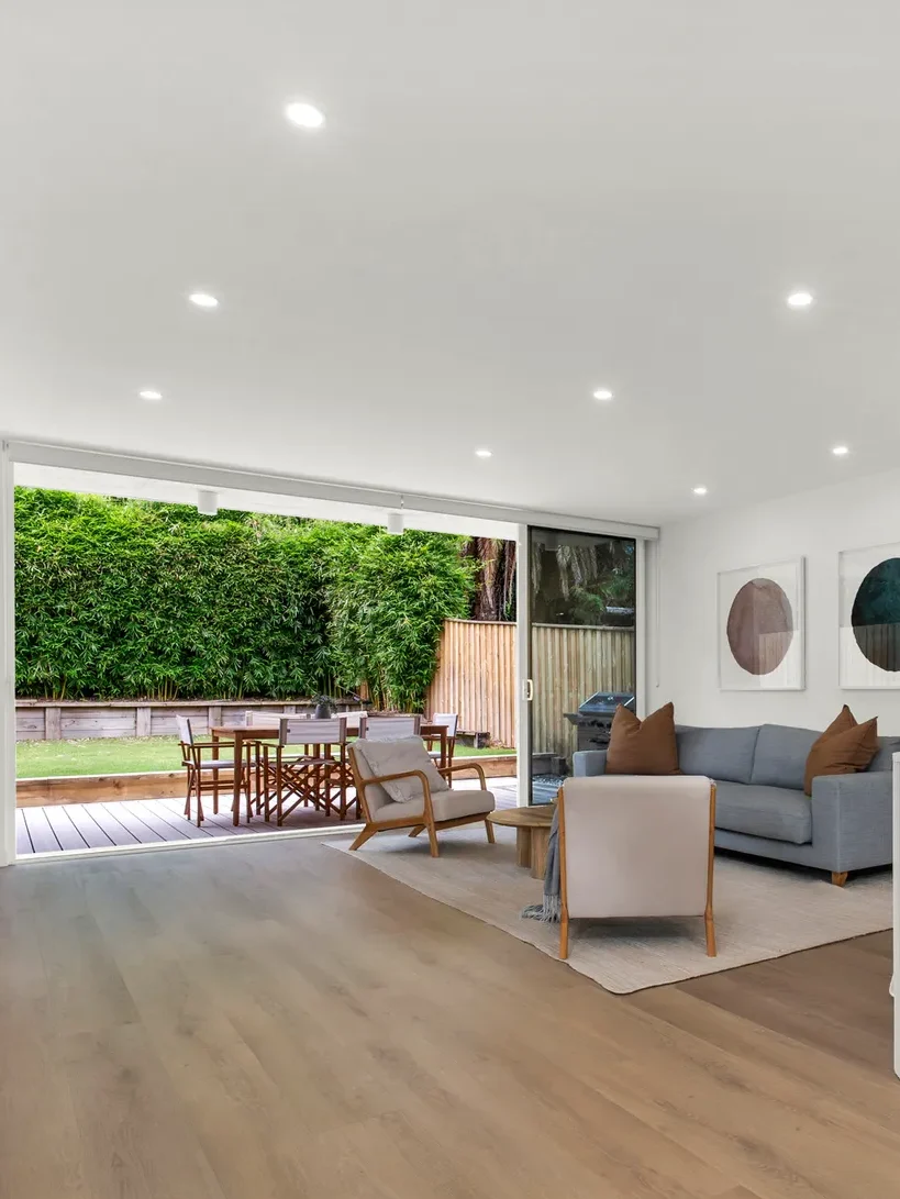 open living area looking at the backyard in vincentia