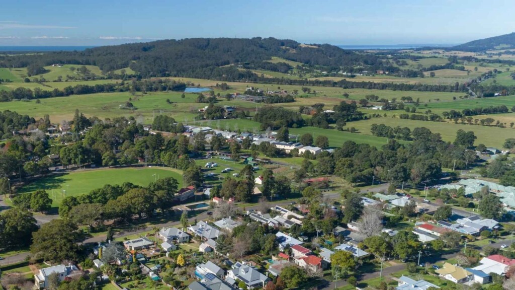 Ariel view of Berry in NSW