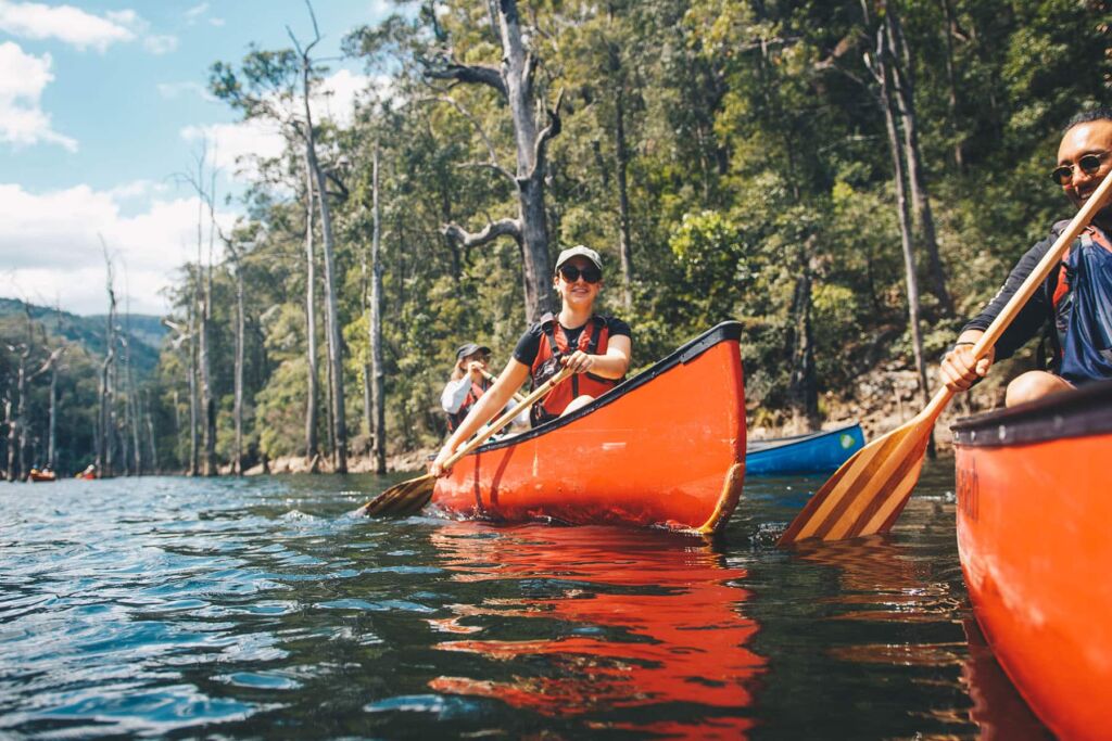 canoeing in Kangaroo Valley