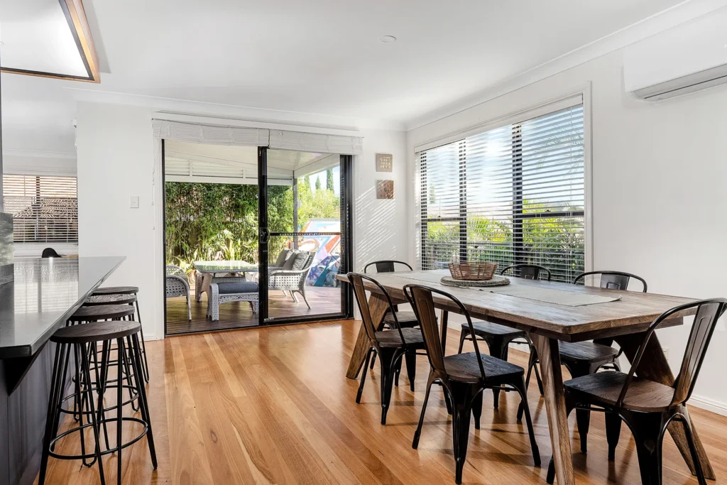 different spaces to interact and dine 